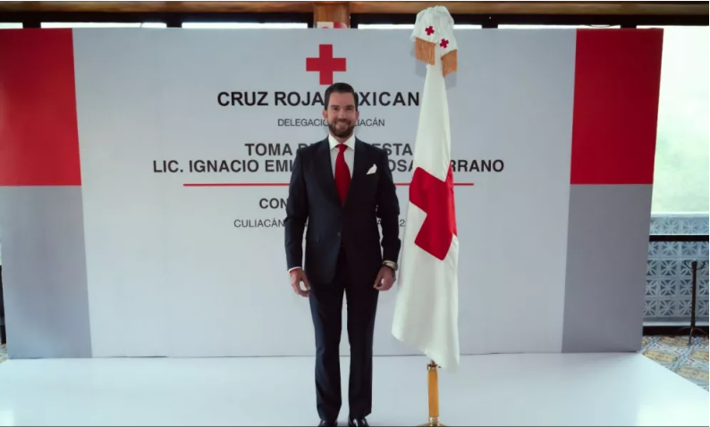 Ignacio Escobosa Serrano rinde protesta como nuevo presidente de Cruz Roja Culiacán
